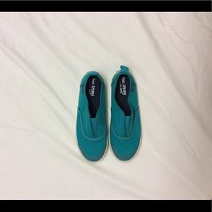Blue Sperry water shoes